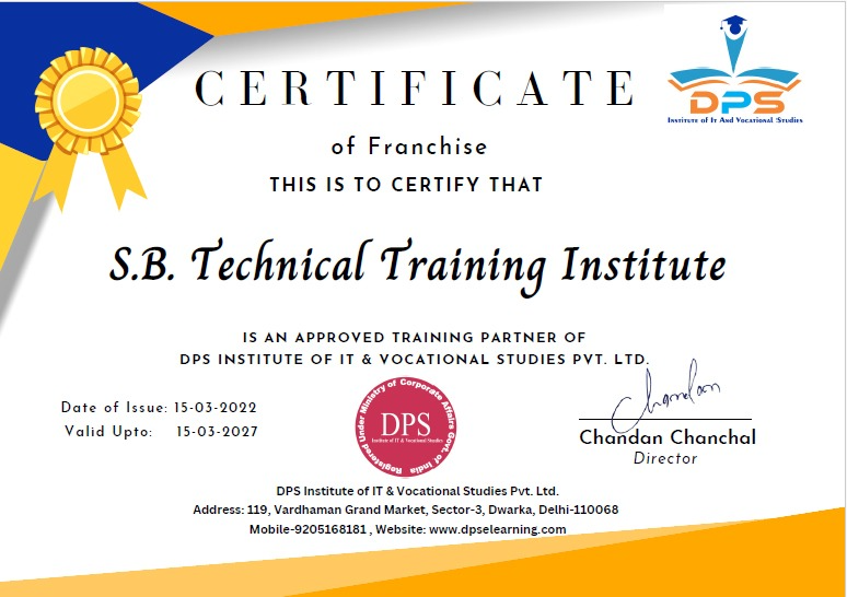 DPS Franchise Certificate